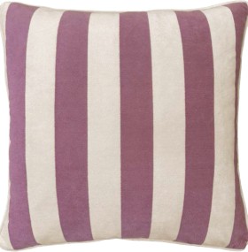 Vue+Madison+Velvet+Stripe+Cushion+-+Red