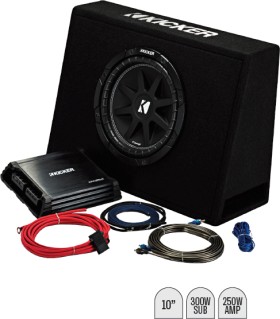 Kicker+10%26rdquo%3B+Subwoofer+in+Slim+Enclosure+Plus+Amplifier+%26amp%3B+Wiring+Kit