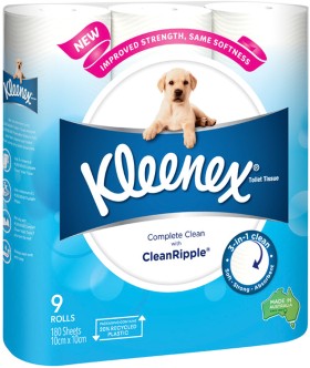 Kleenex+Complete+Clean+Toilet+Tissue+9+Pack