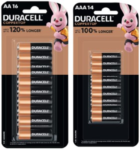 Duracell+Coppertop+Batteries+AA+16+Pack+or+AAA+14+Pack