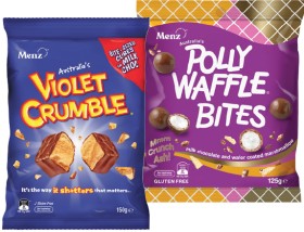 Violet+Crumble+120%E2%80%91150g+or+Polly+Waffle+Bites+125g+Share+Pack+Selected+Varieties