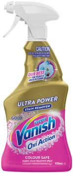 Vanish+Preen+Gold+Oxi+Action+Fabric+Stain+Remover+Spray+450mL+Selected+Varieties