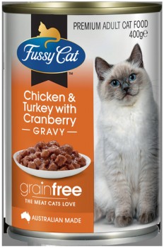 Fussy+Cat+Grain+Free+Wet+Cat+Food+400g+Selected+Varieties