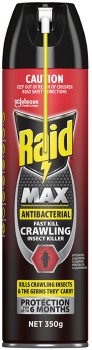 Raid+Max+Antibacterial+Fast+Kill+Crawling+Insect+Killer+Spray+350g