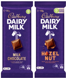 Cadbury+Dairy+Milk+Block+Chocolate+150g-190g