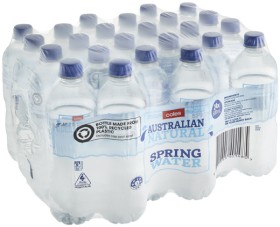 Coles+Natural+Spring+Water+24x600mL