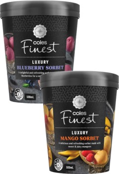 Coles+Finest+Sorbet+Tub+500mL