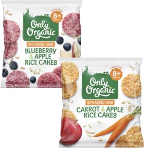 Only+Organic+Blueberry+%26amp%3B+Apple+or+Carrot+%26amp%3B+Apple+Rice+Cakes+35g