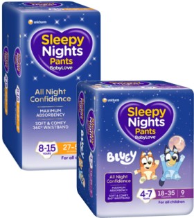 BabyLove+Sleepy+Night+Pants+8+Pack+or+9+Pack