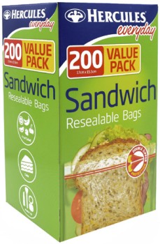 Hercules+Resealable+Sandwich+Bags+200+Pack