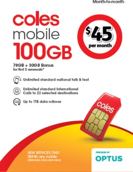 Coles+Mobile+%2445+Month-to-Month+SIM