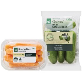 Australian+Snackables%26trade%3B+Carrots+or+Qukes%26reg%3B+Baby+Cucumbers+250g+Pack