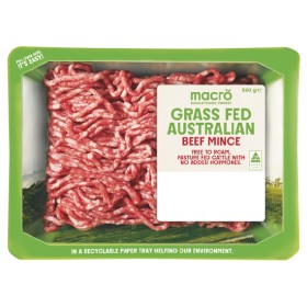 Macro+Australian+Grass+Fed+Beef+Mince+500g