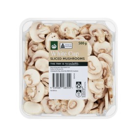 Australian-Cup-or-Sliced-Mushrooms-500g-Pack on sale