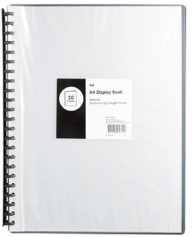 Keji-A4-Display-Book-Clear-and-Black on sale