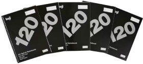 Keji-5-Pack-A4-Notebooks-120-Page on sale