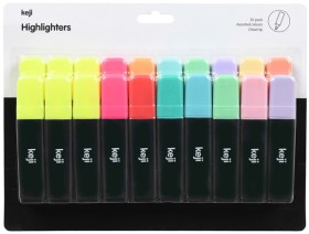 Keji+Highlighters+Assorted+20+Pack