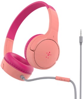 Belkin+SoundForm+Mini+Wired+On-Ear+Headphones+-+Pink