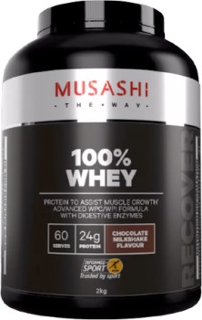 Musashi+100%25+Whey+Protein+Powder+Chocolate+Milkshake+2kg