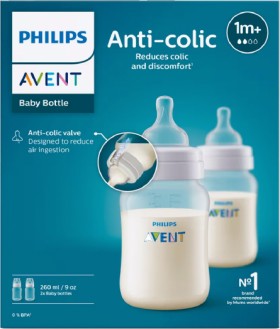 Avent-Anti-Colic-Baby-Feeding-Bottle-BPA-Free-2-x-260ml on sale