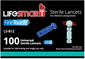 LifeSmart+FineTouch+Universal+Sterile+Lancets+100+Pack