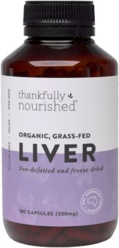 Thankfully+Nourished+Australian+Organic+Liver+180+Capsules