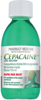 Cepacaine+Oral+Solution+Anaesthetic+%26amp%3B+Antibacterial+Mouthwash+200ml