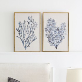 Coral+Framed+Canvas+Wall+Art+by+Habitat