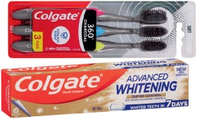 Colgate+Advanced+Whitening%2C+MaxFresh%2C+Optic+White+Toothpaste+100%E2%80%91200g+or+Toothbrush+2%E2%80%913+Pack+Selected+Varieties