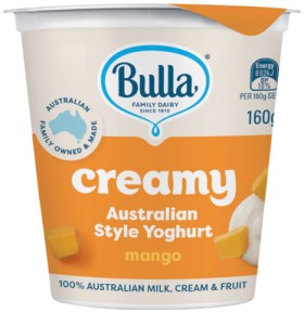 Bulla+Creamy+Australian+Style+Yoghurt+160g+Selected+Varieties