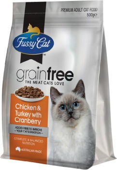 Fussy+Cat+Grain+Free+Dry+Cat+Food+500g+Selected+Varieties