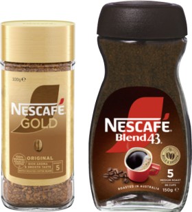 Nescaf-Instant-Coffee-Gold-100g-or-Blend-43-150g-Selected-Varieties on sale