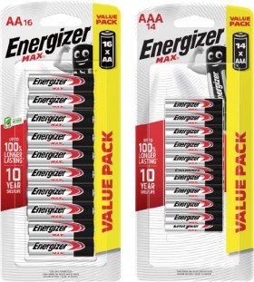 Energizer+Max+Batteries+AA+16+Pack+or+AAA+14+Pack