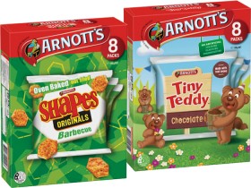 Arnott%26%23039%3Bs+Tiny+Teddy%2C+Shapes%2C+Bluey+8+Pack+or+Minis+7%E2%80%918+Pack+Selected+Varieties