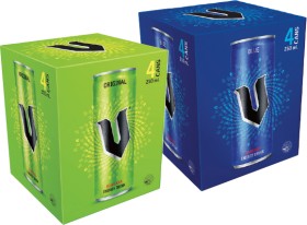 V+Energy+Drink+4x250mL+Selected+Varieties