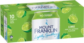 Mount+Franklin+Lightly+Sparkling+Water+10x375mL+Selected+Varieties