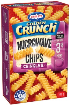 Birds+Eye+Golden+Crunch+Microwave+Chips+140g+Selected+Varieties