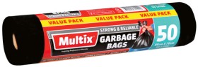 Multix+56+Litre+Extra+Wide+Garbage+Bags+50+Pack