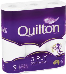 Quilton+Toilet+Tissue+3+Ply+9+Pack