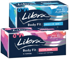 Libra+Tampons+16+Pack+Selected+Varieties