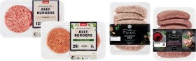 Coles+Classic+Burgers+400g-500g+or+Finest+Sausages+450g-500g