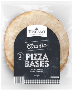 Toscano+Pizza+Bases+300g