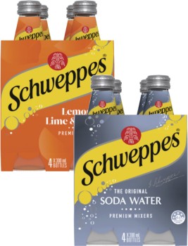 Schweppes+Mixers%2C+Soft+Drink+or+Mineral+Water+4x300mL