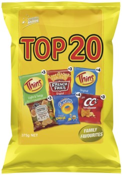 Top+20+Variety+Chips+20+Pack+375g