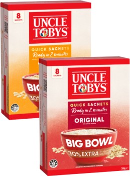 Uncle+Tobys+Big+Bowl+Oat+Sachets+368g