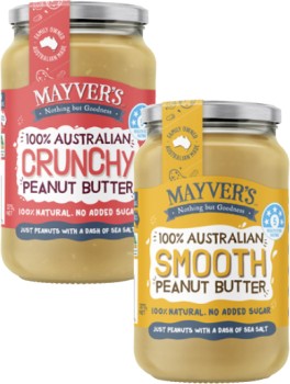 Mayver%26%23039%3Bs+Smooth+or+Crunchy+Peanut+Butter+375g