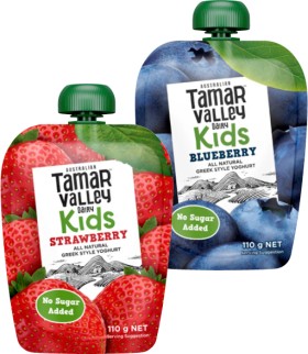 Tamar+Valley+Dairy+Kids+Greek+Style+Yoghurt+Pouch+110g