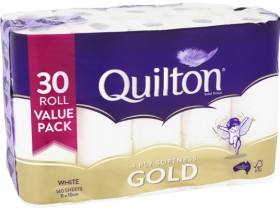 Quilton+4-Ply+Softness+Gold+Toilet+Tissue+30+Pack