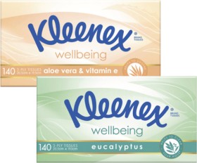 Kleenex+3-Ply+Wellbeing+Facial+Tissues+140+Pack