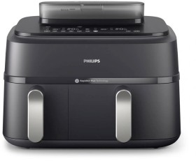 Philips+5000+Series+9L+Dual+Basket+Airfryer+XXL+Steam+in+Black